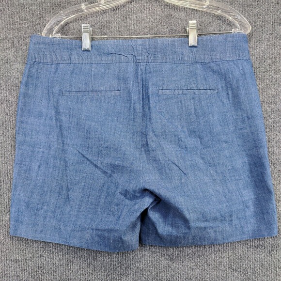 The Limited Women's Chino Shorts Blue Size 10 100% Cotton Slash Pockets - Picture 2 of 11